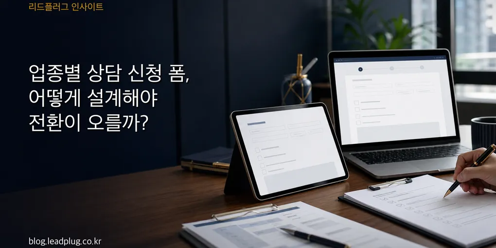 업종별 상담 신청 폼, 어떻게 설계해야 전환이 오를까?