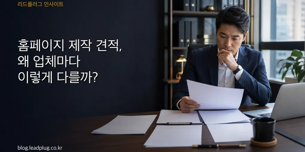 홈페이지 제작 견적, 왜 업체마다 이렇게 다를까?
